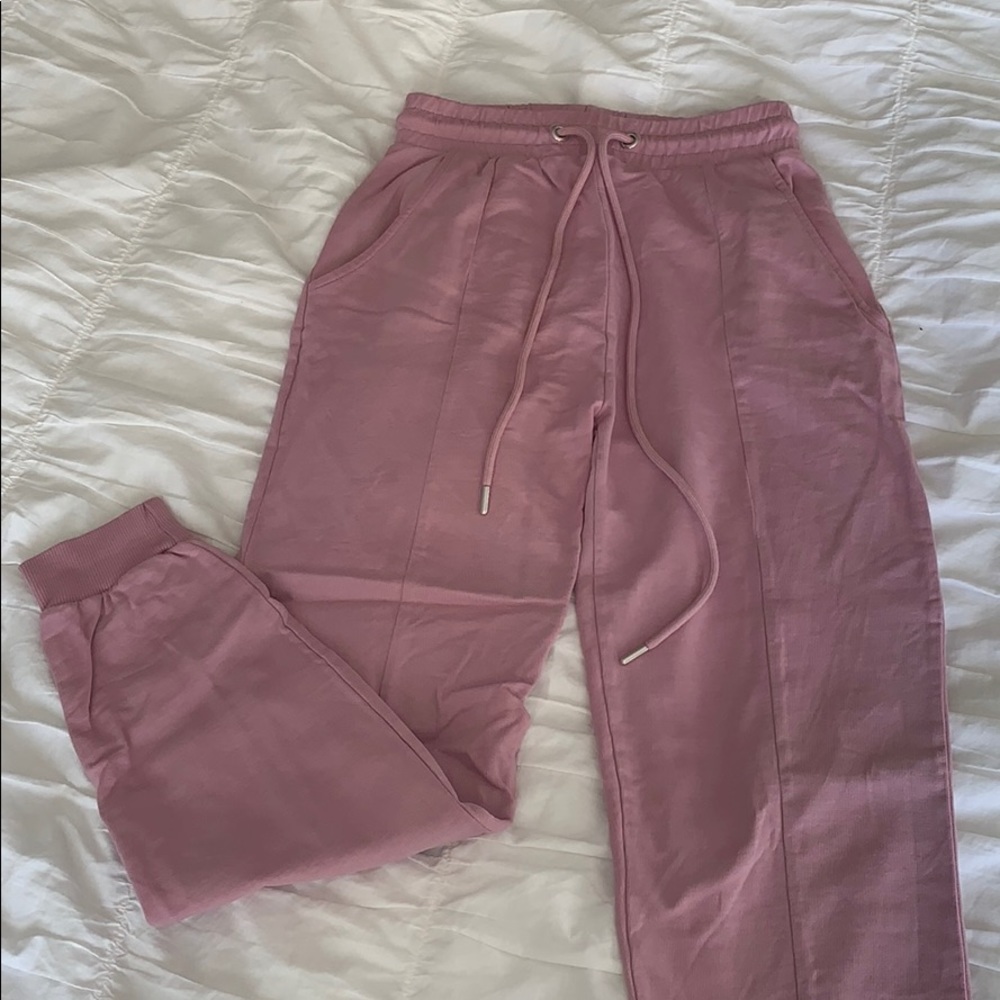 Pink nasty gal joggers
